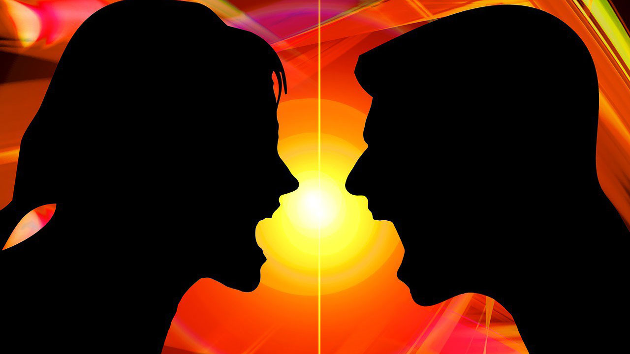 Toxic relationship (two lovers arguing)